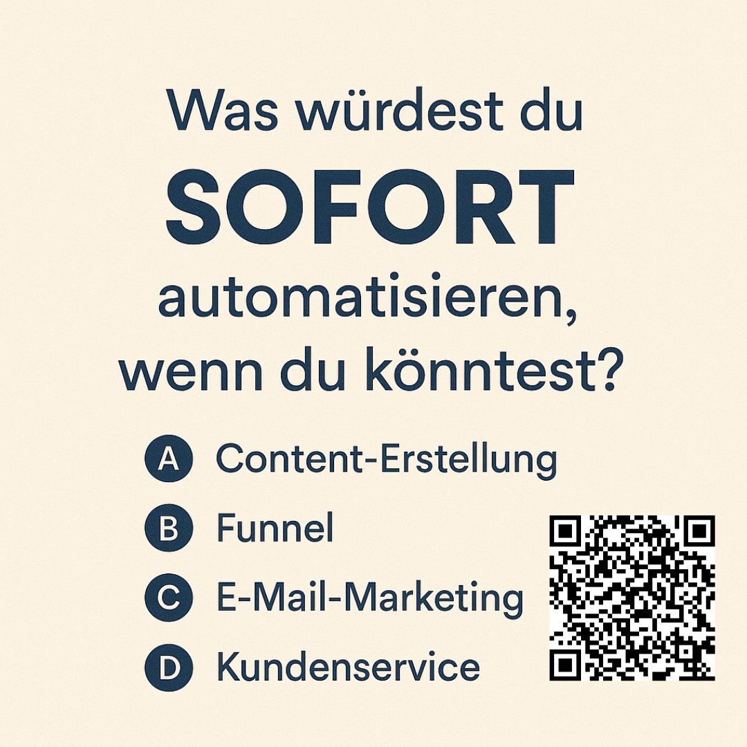 Wenn du nur EINE Sache in deinem Content-Business automatisieren könntest – welche wär’s?

👇 Schreib deinen Buchstaben in die Kommentare!

rfr.bz/ta385fa

#communityfirst #automatisierung #umfragepost #creatortools #fragesticker