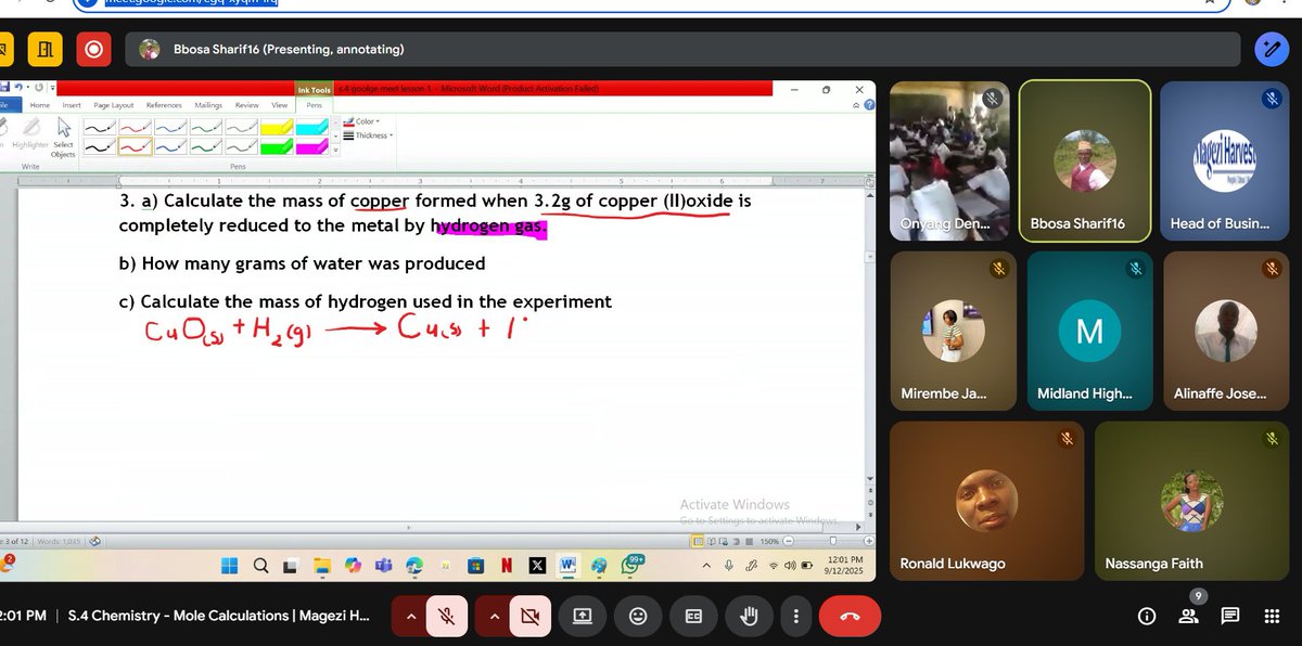 MageziSolutions's tweet image. Ready to master Mole Calculations?

Our live online chemistry class for S.4 students is happening now!

Don&apos;t miss out.

Click here to get started: harvest.magezi.space
#MageziHarvest #ChemistryClass #MoleCalculations #EducationUganda #OnlineLearning #S4Students
