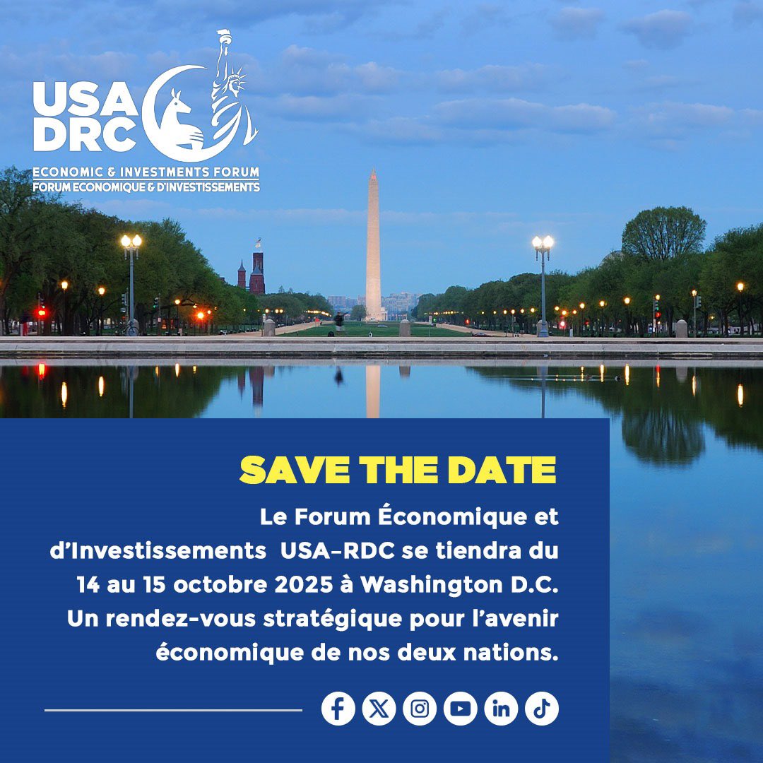 drcforumeco's tweet photo. #drcforumeco25 #DRC #WashingtonDC #Enomicforum #usadrc25 #USA #Investments https://t.co/wHgeUKVATS