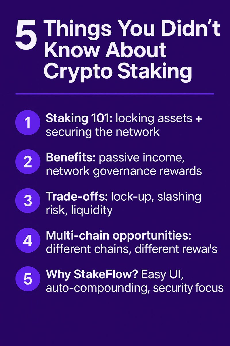 Why haven’t you started staking ?