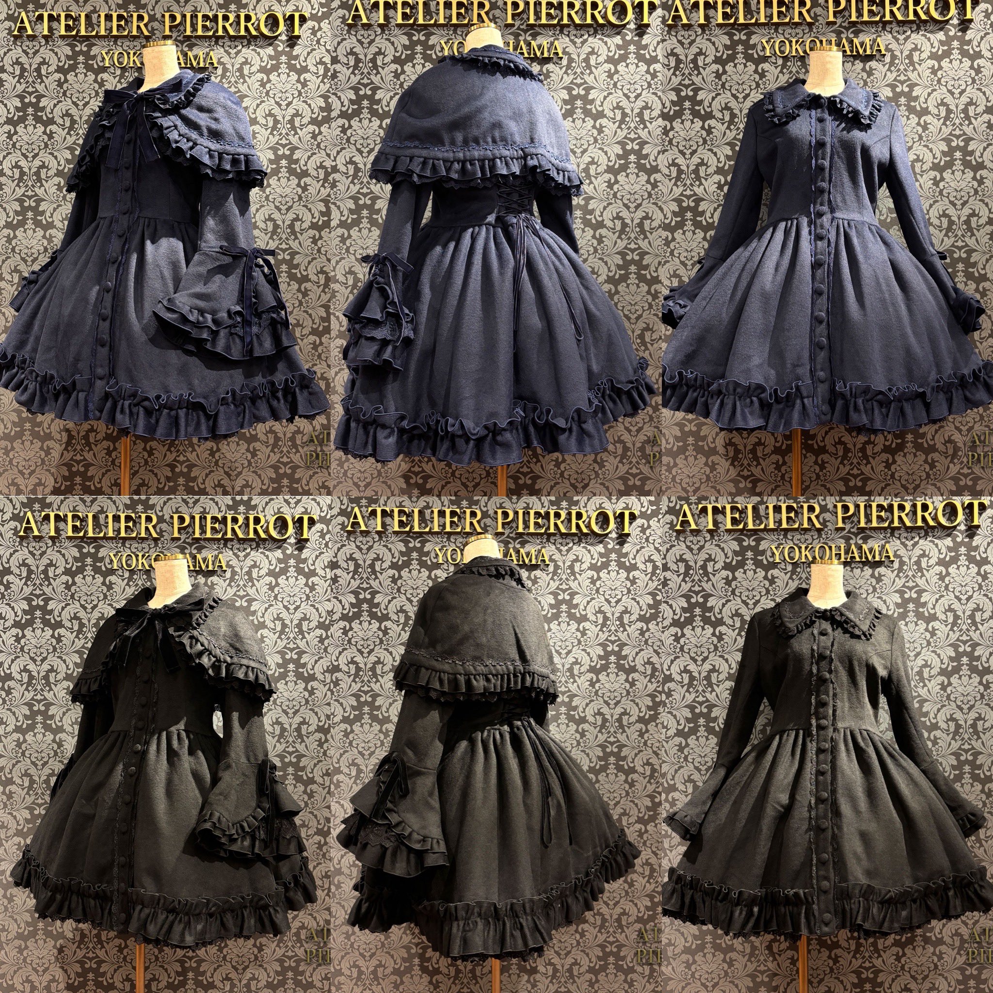 【ATELIER PIERROT】アレッタショートコート ネイビー　サイズ1 ATELIER PIERROT】アレッタショートコート ネイビー サイズ1