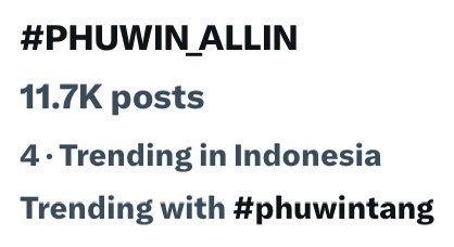 Trend for PondPhuwin (@trendpondphuwin) on Twitter photo Trend Update | <a href="/phuwintang/">phuwintang</a> #phuwintang
#PHUWIN_ALLIN
🇹🇭No.1 Thailand
🇲🇾No.3 Malaysia
🇮🇩No.4 Indonesia
🌎No.6 Worldwide
#phuwintang
🇮🇩No.4 Indonesia Trend Update | <a href="/phuwintang/">phuwintang</a> #phuwintang
#PHUWIN_ALLIN
🇹🇭No.1 Thailand
🇲🇾No.3 Malaysia
🇮🇩No.4 Indonesia
🌎No.6 Worldwide
#phuwintang
🇮🇩No.4 Indonesia