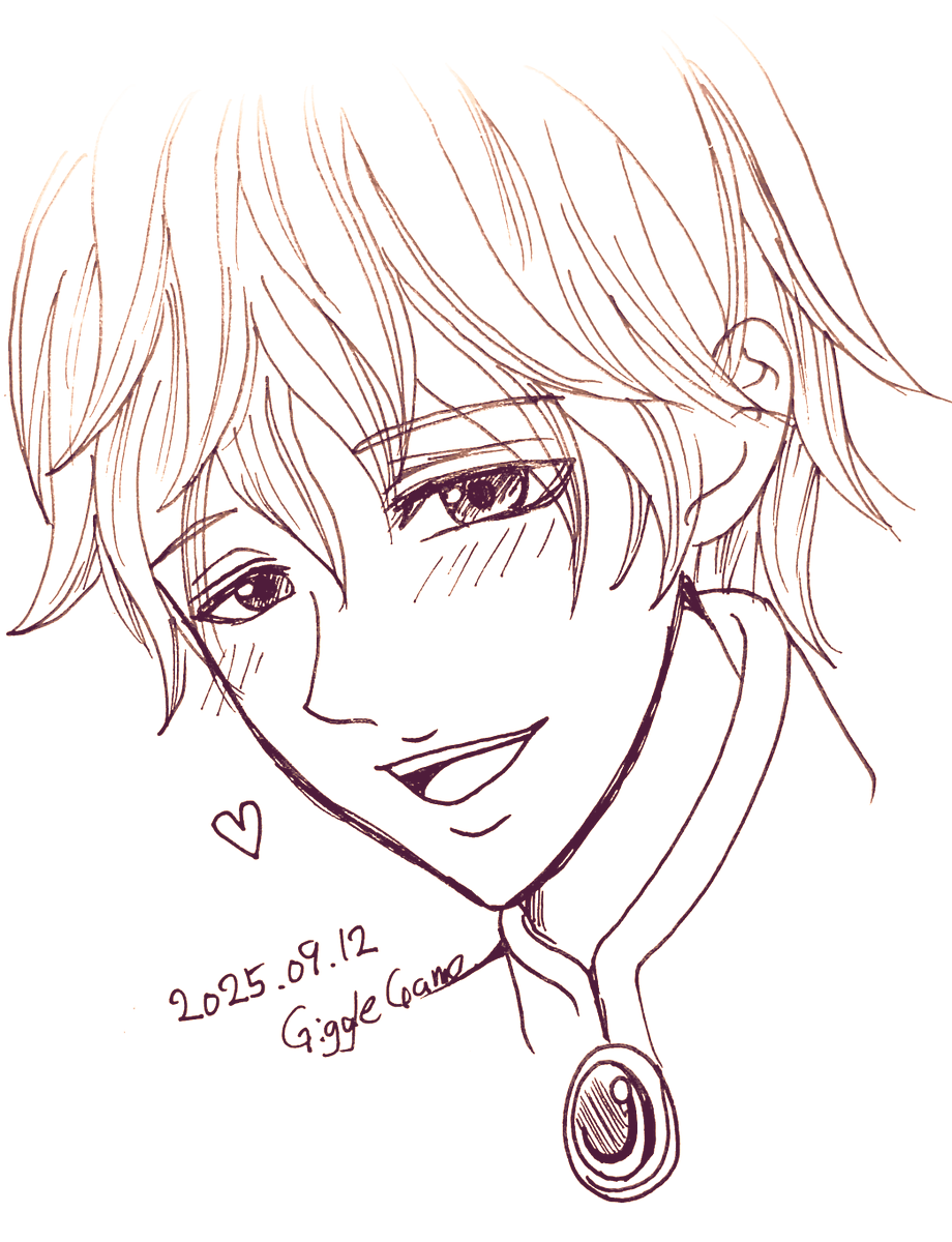 先日いただいた投げ銭に、過去のネップリ再公開のご要望があったのですが、諸事情でお応えすることが出来ないのでお詫びに王子描きました。手書きで申し訳ありません。塗り絵に使って頂いても大丈夫です。