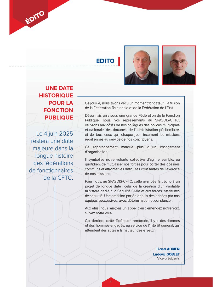 pompiers_cftc's tweet image. Vérifiez vos 📬. Le trimestriel #SPASDIS est sur la route. A lire en ce temps automnal 🍂🌦 :
👉 L&apos;après procès Gabian
👉 Une réflexion sur le statut des personnels #SDIS
👉 Recours pour le déplafonnement de la bonification retraite
#pompiers #PATS #DGSCGC #securitécivile #CFTC