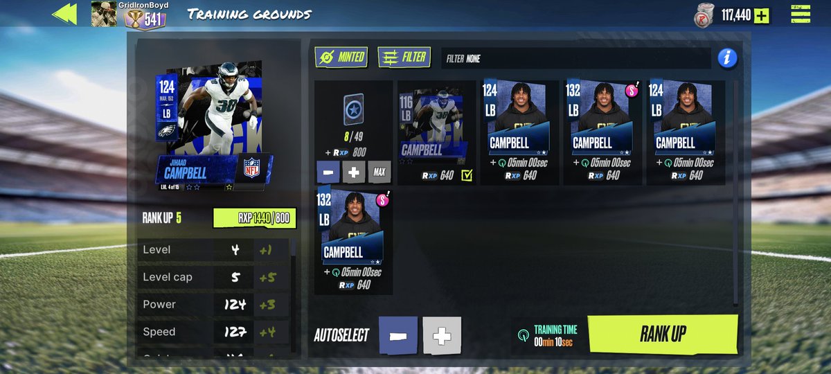 justsayinseth's tweet photo. @PlayNFLRivals @Jahmyr_Gibbs1 There's a problem with rank up with players and cards... Please contact me @PlayNFLRivals https://t.co/JHW7cbKp8Z