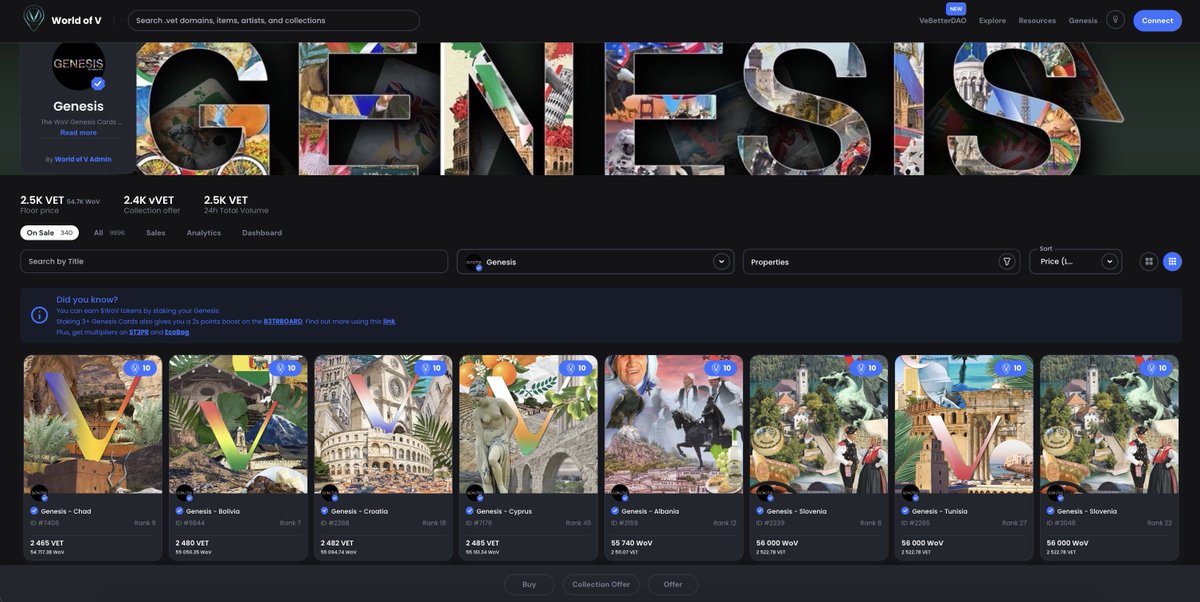 Genesis Collection - World of V tweet media