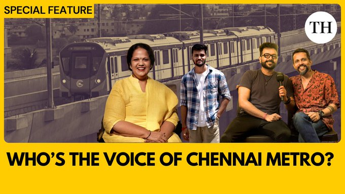 Watch |  From CSK anthem to Metro rail: the faces behind Chennai’s most iconic sounds  

Reporting and script: <a href="/ganesh_sanjana/">Sanjana Ganesh</a>
Videos: Prasanna Mahadevan, Karthik Raj S, Abey Babu 
Editing: Adithyan M. Roy 
Footage courtesy: Shivaraj S  
Photos coutesy: B. Jothi Ramalingam