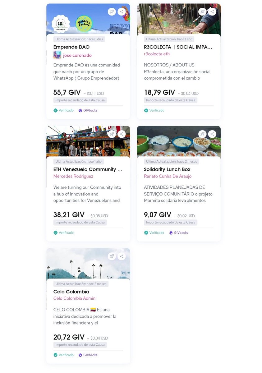 Nuestra #Cause en <a href="/Giveth/">Giveth</a>
Está alineada con  proyectos interesantes de nuestra región, como son <a href="/Celo_Col/">Celo Colombia ◘</a> <a href="/ETHVenezuela/">Ethereum Venezuela 🇻🇪</a> 
 giveth.io/es/cause/econo…