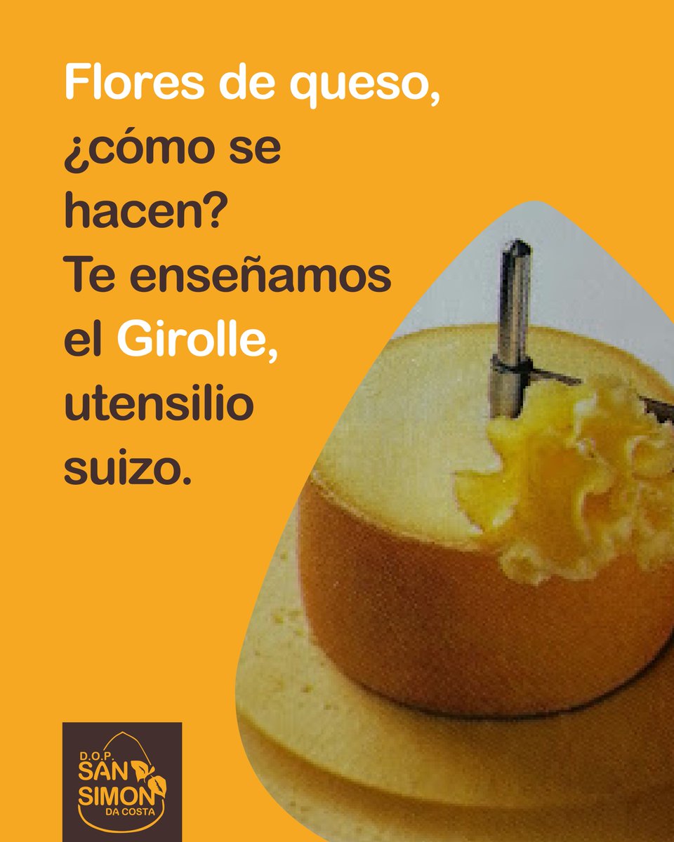 🔄 ¿Sabes qué es el Girolle? 🤔✨

Hace un tiempo, una seguidora, nos preguntó sobre esta herramienta y hoy... ¡os lo explicamos! 🥸☝️

El Girolle es un utensilio utilizado para crear virutas delicadas en forma de flor... ¡Una flor de queso! 🤤🧀

#SanSimónDaCosta #Girolle #Queso