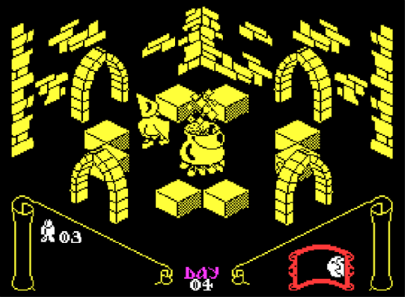 MaxwellsRetro's tweet image. Knight Lore. The game that changed everything for the Spectrum. It wasn&apos;t just a game; it was a technical marvel. That isometric &quot;Filmation&quot; engine was mind-blowing, turning the castle of the evil wizard Melkhior into a true 3D space. Being a werewolf on a time limit was pure…