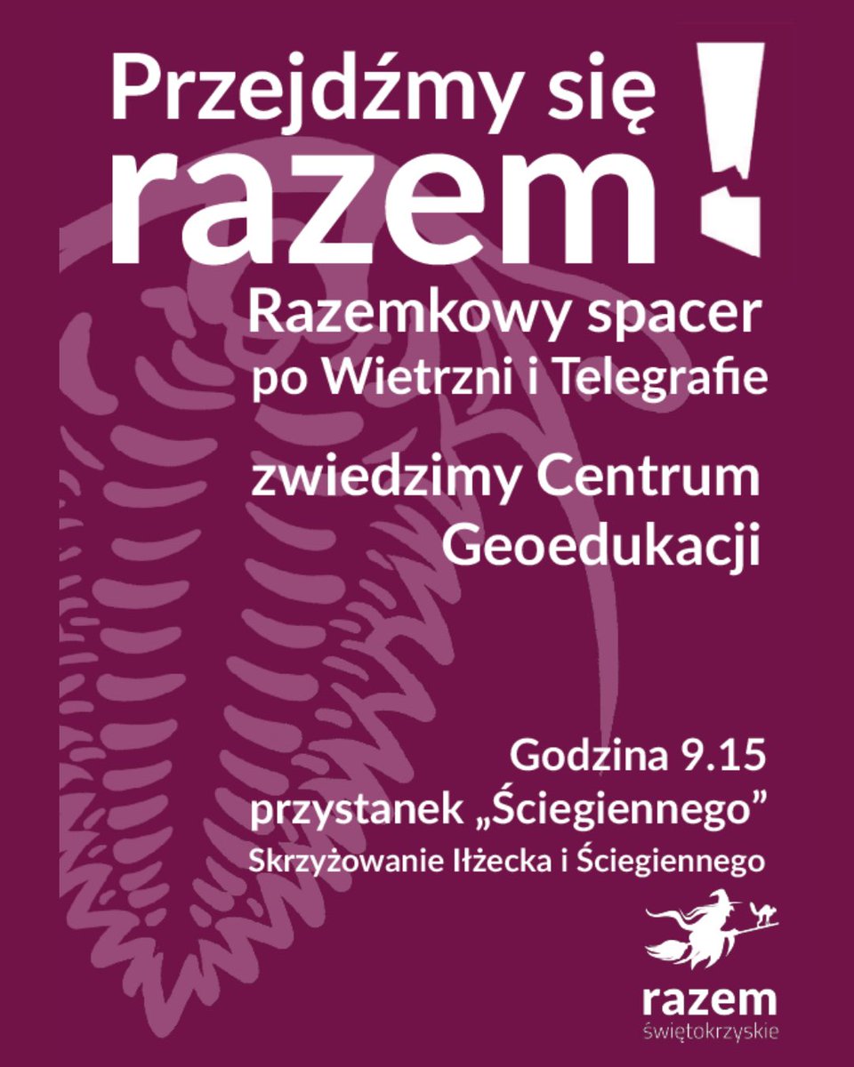 Razem Świętokrzyskie (@razemswi) on Twitter photo W najbliższą sobotę (13.09.2025) o godz. 9:15 wyruszamy z przystanku przy ul. Ściegiennego obok Klasztoru Mniszek Bosych i ruszamy w kierunku niebieskiego szlaku na szczyt Góry Telegraf, dalej w stronę Bukówki, zielonym szlakiem spacerowym do Centrum Geoedukacji na Wietrzni. W najbliższą sobotę (13.09.2025) o godz. 9:15 wyruszamy z przystanku przy ul. Ściegiennego obok Klasztoru Mniszek Bosych i ruszamy w kierunku niebieskiego szlaku na szczyt Góry Telegraf, dalej w stronę Bukówki, zielonym szlakiem spacerowym do Centrum Geoedukacji na Wietrzni.