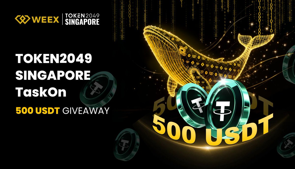 WEEX (@weex_official) on Twitter photo ๐ฅ WEEX x #TOKEN2049 $500 Special Campaign on <a href="/TaskOnCampaigns/">TaskOn Campaigns๐คณ</a> <a href="/taskonxyz/">TaskOn | Ultimate Web3 Community Growth Platform</a> ! ๐ฅ
๐ How to join:
1๏ธโฃ Follow <a href="/WEEX_Official/">WEEX</a>
2๏ธโฃ RT this post
๐ Join here: taskon.xyz/quest/756707453
Thatโs it โ youโre in! ๐
#WEEX #Crypto #Giveaway #Token2049 #TaskOn ๐ฅ WEEX x #TOKEN2049 $500 Special Campaign on <a href="/TaskOnCampaigns/">TaskOn Campaigns๐คณ</a> <a href="/taskonxyz/">TaskOn | Ultimate Web3 Community Growth Platform</a> ! ๐ฅ
๐ How to join:
1๏ธโฃ Follow <a href="/WEEX_Official/">WEEX</a>
2๏ธโฃ RT this post
๐ Join here: taskon.xyz/quest/756707453
Thatโs it โ youโre in! ๐
#WEEX #Crypto #Giveaway #Token2049 #TaskOn