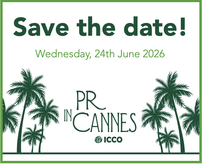 Save the date Wednesday, 24 June 2026. During the <a href="/Cannes_Lions/">LIONS | The Home of Creativity</a> , PR in Cannes will take place again – the only event focused on public relations, which we organize with <a href="/ICCOpr/">ICCOpr</a> . The program will offer panel discussions about the future and trends of PR industry.
#PRinCannes
