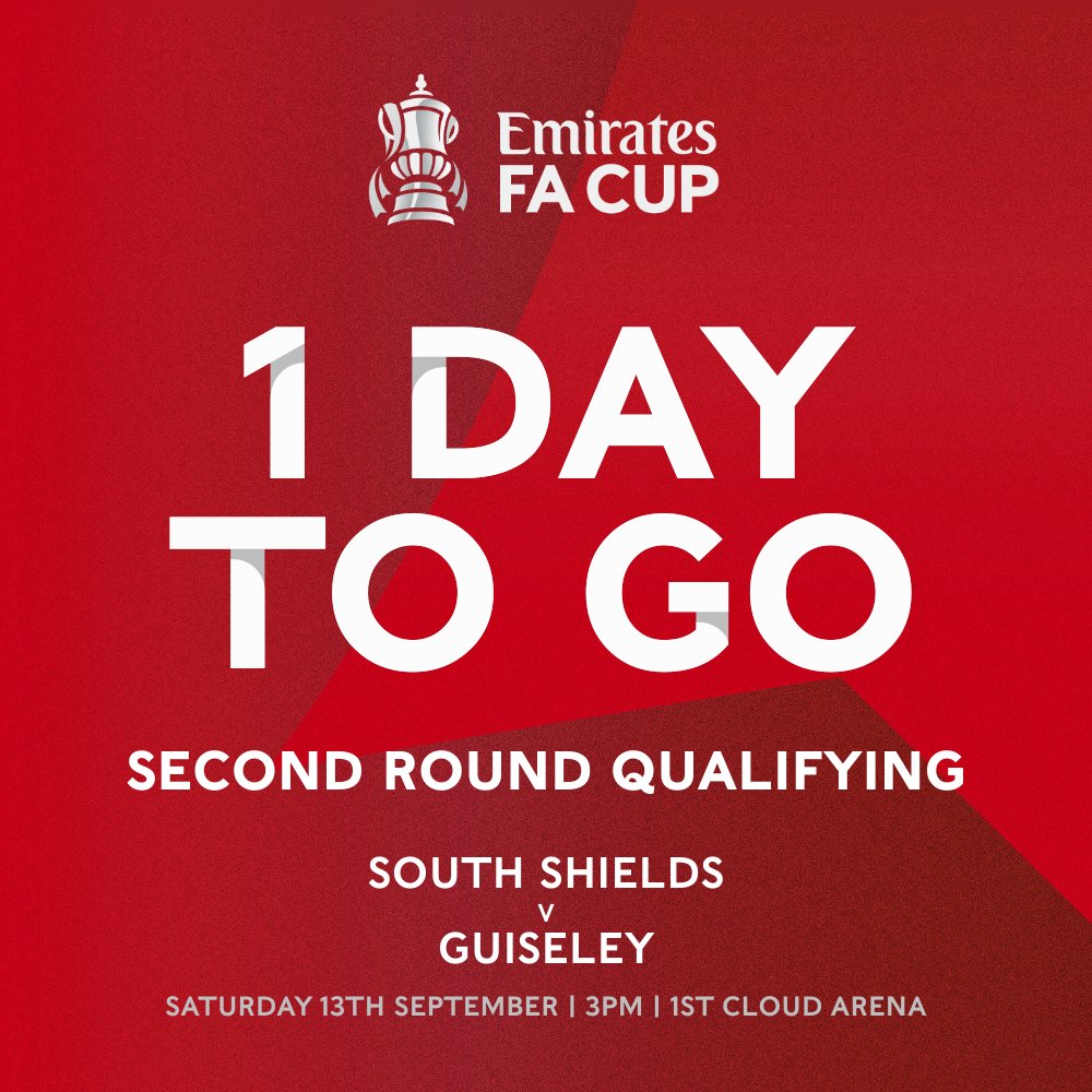 Guiseley AFC (@guiseleyafc) on Twitter photo We're back in the <a href="/EmiratesFACup/">Emirates FA Cup</a> tomorrow 🏆
🤕 Team news
🏆 FA Cup facts
⏪ Past meetings
🎟️ Tickets and travel 🚍
Read <a href="/scottkmedia/">Scott Kelly</a>'s preview now: guiseleyafc.co.uk/25-26-emirates…
#GAFC #GuiseleyTogether We're back in the <a href="/EmiratesFACup/">Emirates FA Cup</a> tomorrow 🏆
🤕 Team news
🏆 FA Cup facts
⏪ Past meetings
🎟️ Tickets and travel 🚍
Read <a href="/scottkmedia/">Scott Kelly</a>'s preview now: guiseleyafc.co.uk/25-26-emirates…
#GAFC #GuiseleyTogether