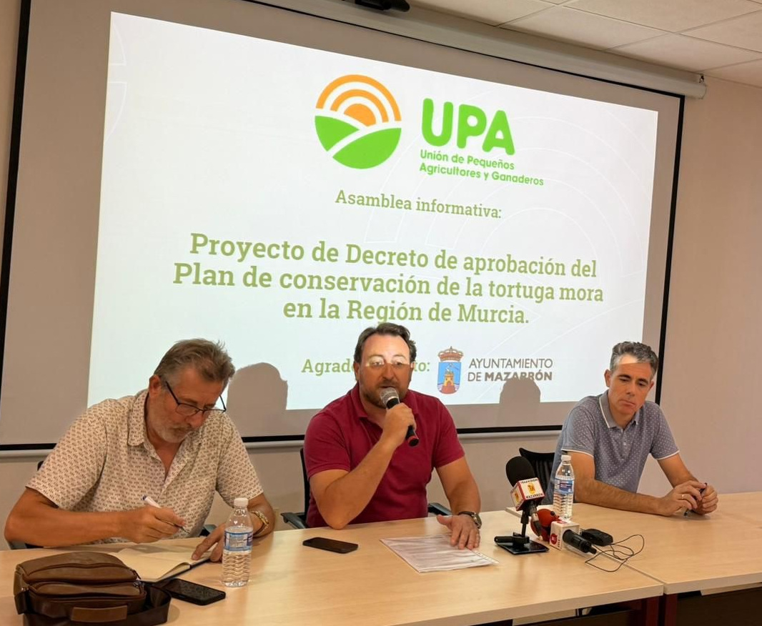 <a href="/UPA_Murcia/">UPA Murcia</a> ha abordado el Proyecto de Decreto de aprobación del Plan de Conservación de la Tortuga Mora en la Región de Murcia este jueves en Mazarrón.