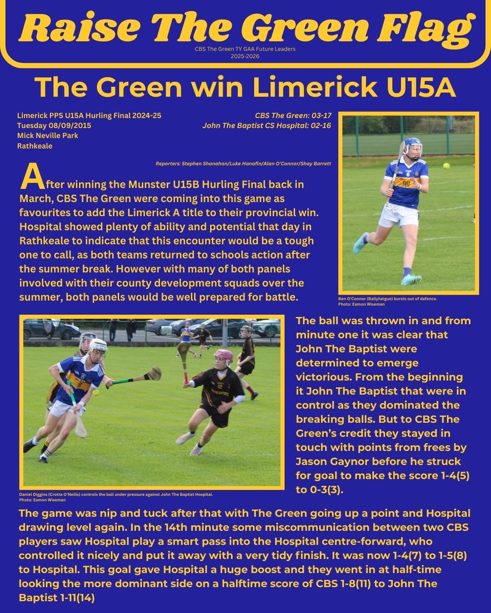 CBS The Green GAA Future Leaders tweet media