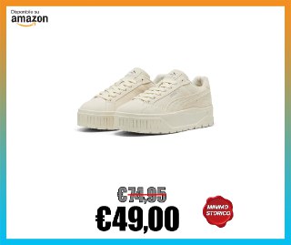 Ultimissima1's tweet image. 👟 PUMA Karmen II, Scarpe da Ginnastica Donna 📉 MINIMO STORICO 💥 Lo paghi 49,00€ ❌ Invece di 74,95€ 💰 Sconto del 35% 👉... t.me/prezzipazzipri… #linkinbio #offerteamazon