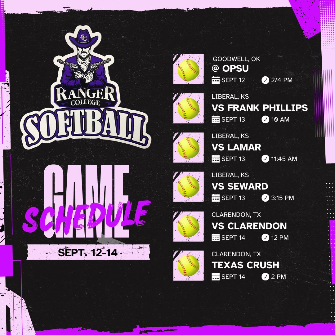 Lady Rangers are in the road this weekend! We are ready to get a lot of reps and build our team chemistry!