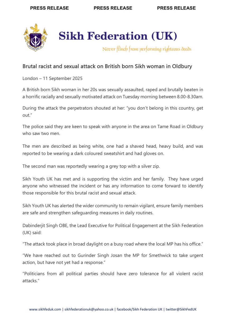 Sikh Federation (UK) tweet media