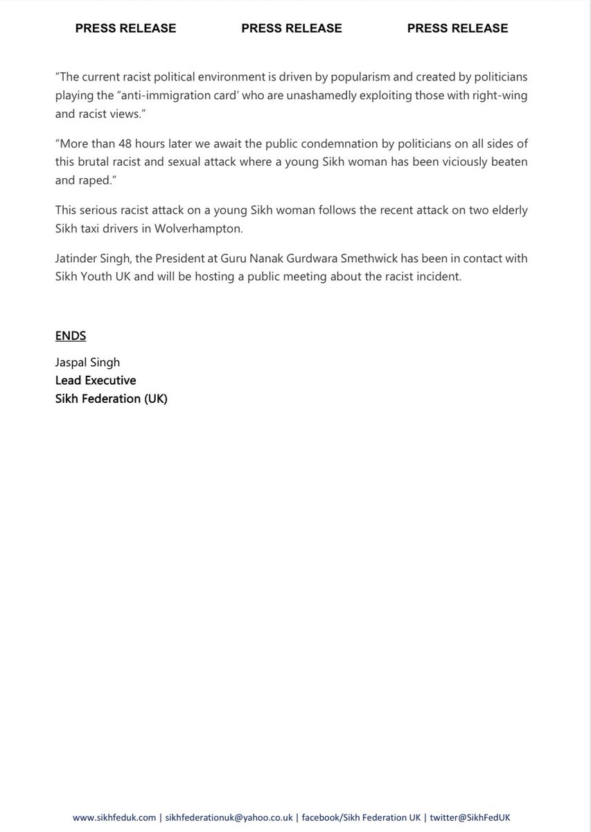 Sikh Federation (UK) tweet media