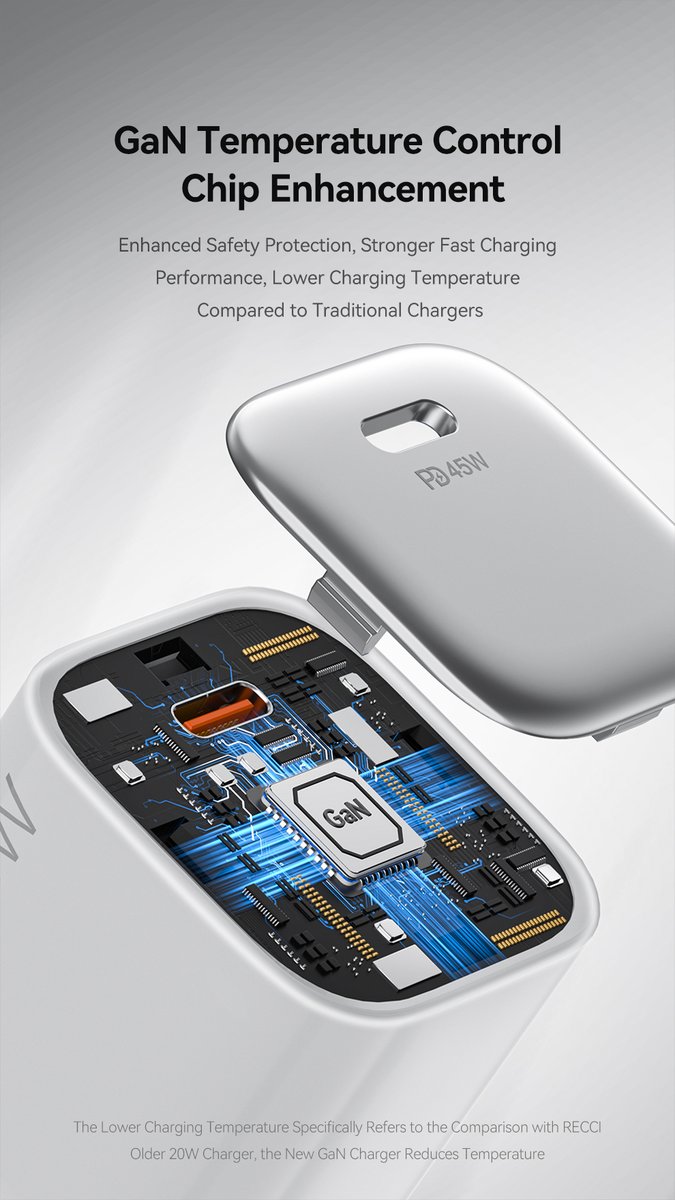 HollyYeh485929's tweet image. 🚀 Unleashing the Ultimate Charging Experience: RECCI 45W GaN Fast Charger Set 🔋

🔥 Perfectly engineered for the groundbreaking #iPhone17Series, delivering up to 45W Max Full-Speed Charging! ⚡

#GaNTechnology #PowerUp #TechInnovation #AppleAccessories #FastCharger #iPhone17