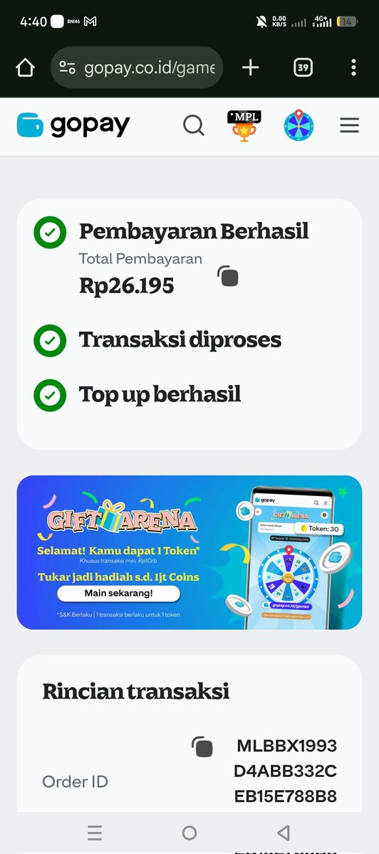 mlbbproplay's tweet image. Gesss tadi kan gopay sempet down ya karena rame bgt org top

ada kode ni buat kita mayan diskon 1000 buat wdp

Kodenya KAMIAKANLEBIHBAIKLAGI
