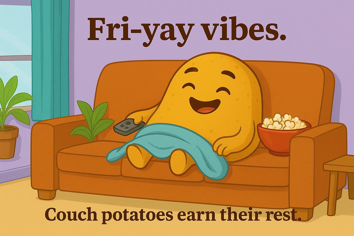 Th3TaterTot's tweet image. #FriYayVibes #CouchPotato #SpudLife