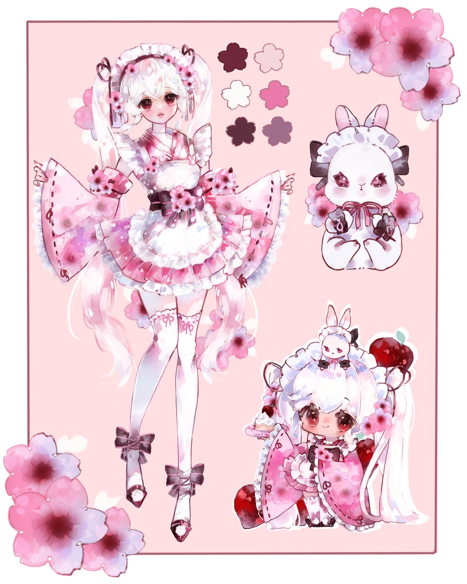 . ✦ . ⁺ . ୨୧ Concept Art ୨୧ . ⁺ . ✦ .

in the heart of spring, my spirit blossoms ♡

a sakura spirit who can manifest herself into various kemonomimi forms every springtime („• ֊ •„)

oshi mark: 🌸🎀
art tag: #kathillust

♡ + ↻ appreciated ᰔ

artist: <a href="/CieloArtist/">Cielo 🌧 → (Feb Waitlist open)</a>