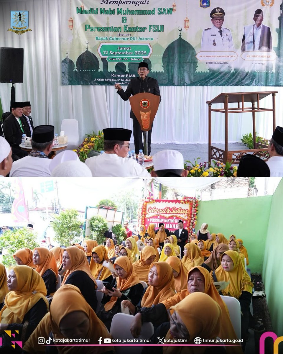 kotajaktim's tweet image. Walikota Administrasi Jakarta Timur, Munjirin, mendampingi Gubernur DKI Jakarta, Pramono Anung serta jajaran terkait.

➡timur.jakarta.go.id/foto/4057

#JakartaTimur #JagaJakarta #FSUI #SilaturahmiUlama #Jakarta #Kolaborasi #Harmoni #Ulama #Kebersamaan #JakartaBerkah