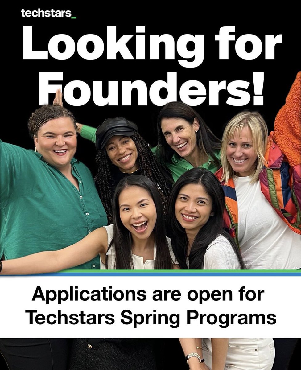 all_thingsvc's tweet image. 🚀 Applications are open for @Techstars Spring Programmes 2025!

Get 3 months of:
🤝 Mentorship
🌐 Global network access
💰 Funding support
📚 Workshops &amp;amp; resources
🌱 Cohort-driven growth

Deadline: Nov 29

👉 apply.techstars.com

#Techstars #Startups