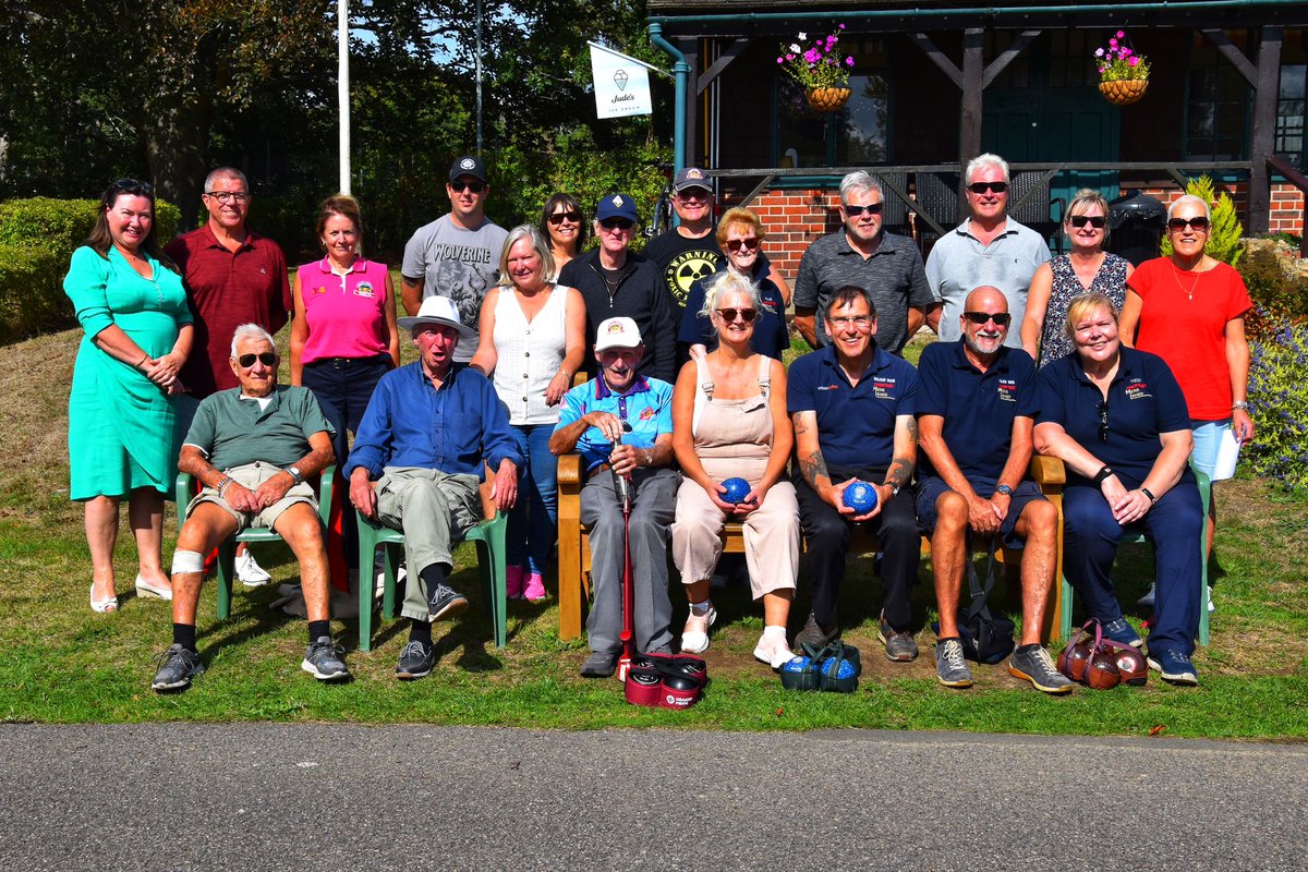 Great fun with Chertsey  Man Shed. You would not think it was their first time bowling. More photos at "VictoryParkCIC"  Facebook page