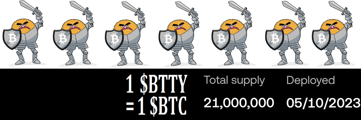 Bitty warriors 💪⚔ on BRC20 tweet media