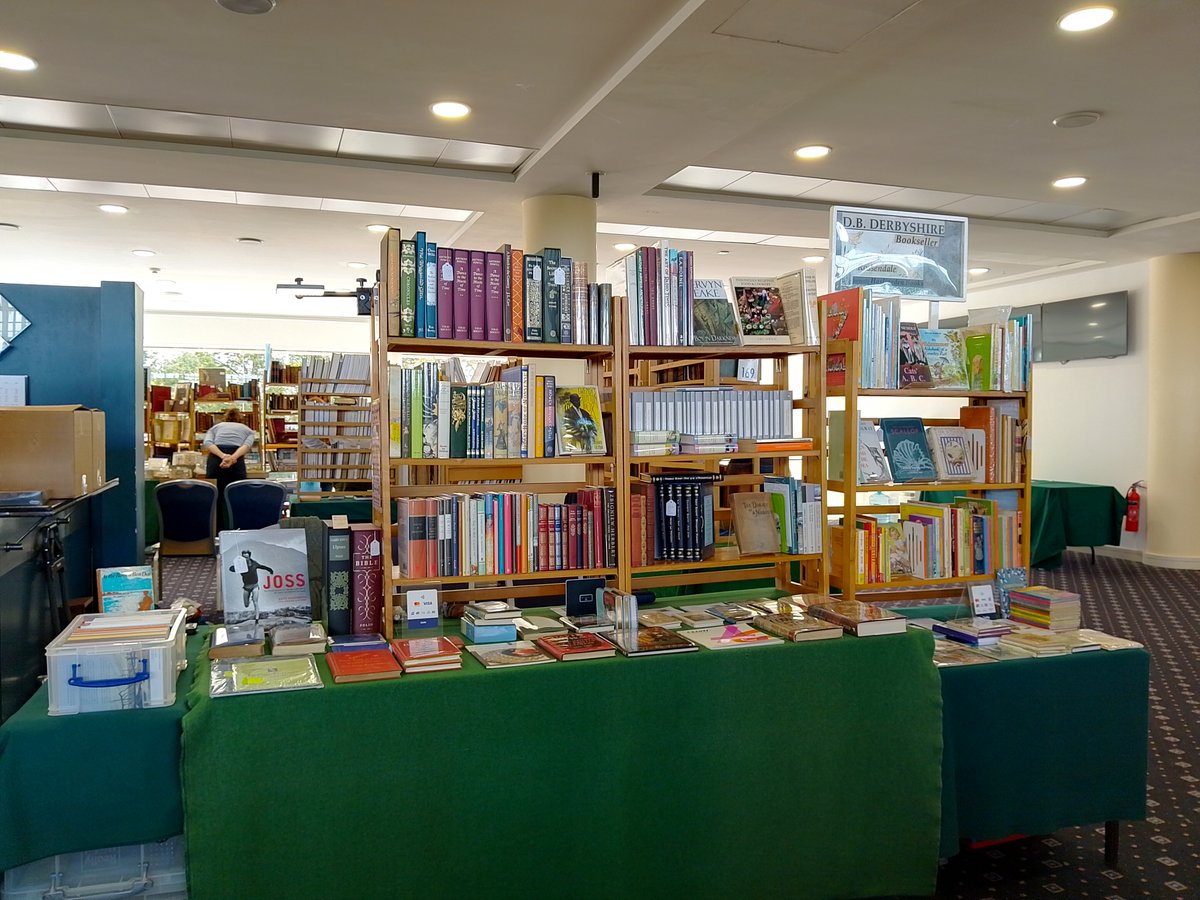 ...and all set up and ready to go for the York Book Fair - open today from 12 noon till 7pm.

#booksarebrilliant