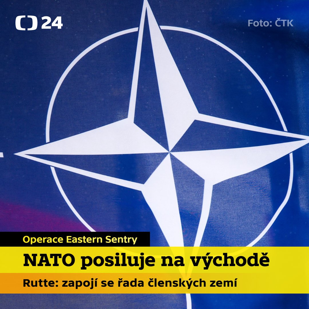 📍 Generální tajemník NATO Mark Rutte: NATO zahajuje operaci Eastern Sentry k posílení pozice na východním křídle. Do obranné operace bude zapojena řada prostředků od spojenců včetně Dánska, Francie, Velké Británie, Německa a dalších.

💬 Vrchní velitel spojeneckých sil v Evropě
