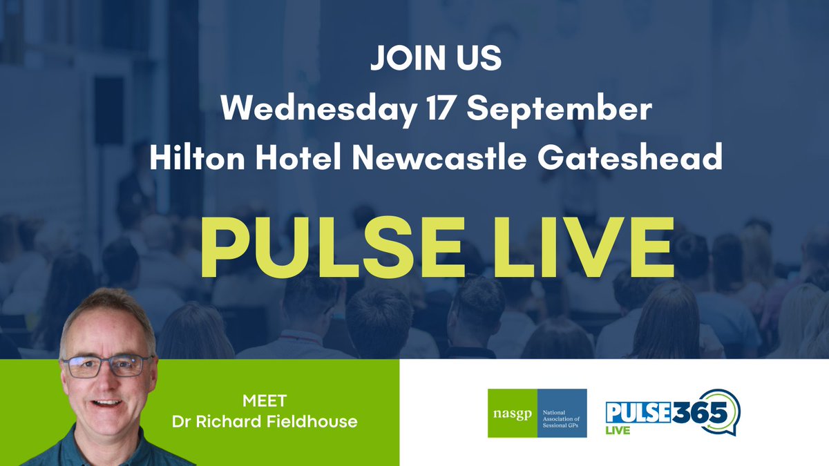 NASGP (@nasgp) on Twitter photo Say hi to our chair Dr <a href="/rafieldhouse/">Richard Fieldhouse</a> at this free event for GPs on Wednesday: events.cogora.com/pulsenewcastle…
#pulse365
<a href="/pulsetoday/">PulseToday</a> Say hi to our chair Dr <a href="/rafieldhouse/">Richard Fieldhouse</a> at this free event for GPs on Wednesday: events.cogora.com/pulsenewcastle…
#pulse365
<a href="/pulsetoday/">PulseToday</a>