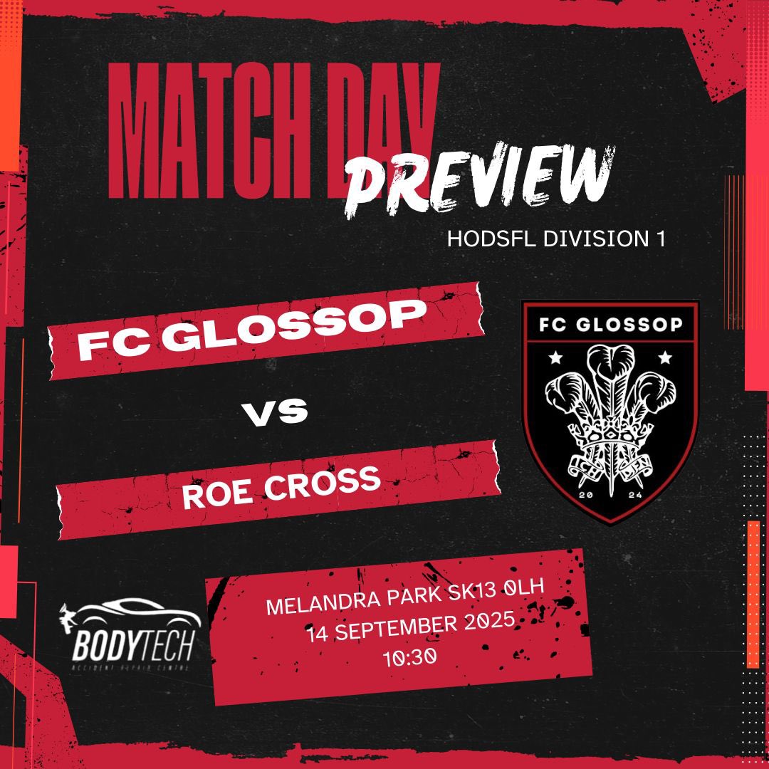 FC Glossop (@fcglossop) on Twitter photo Double Derby day this Sunday. Manchester Derby and also the FCG π <a href="/RoeCross/">Roe Cross F.C.</a> Derby in the <a href="/HODSFL/">Hyde, Oldham & District Sunday League</a> Division 1. Should be an entertaining game, get yourselves down to watch! Up the FCG πͺ π΄β«οΈπ’π‘ Double Derby day this Sunday. Manchester Derby and also the FCG π <a href="/RoeCross/">Roe Cross F.C.</a> Derby in the <a href="/HODSFL/">Hyde, Oldham & District Sunday League</a> Division 1. Should be an entertaining game, get yourselves down to watch! Up the FCG πͺ π΄β«οΈπ’π‘