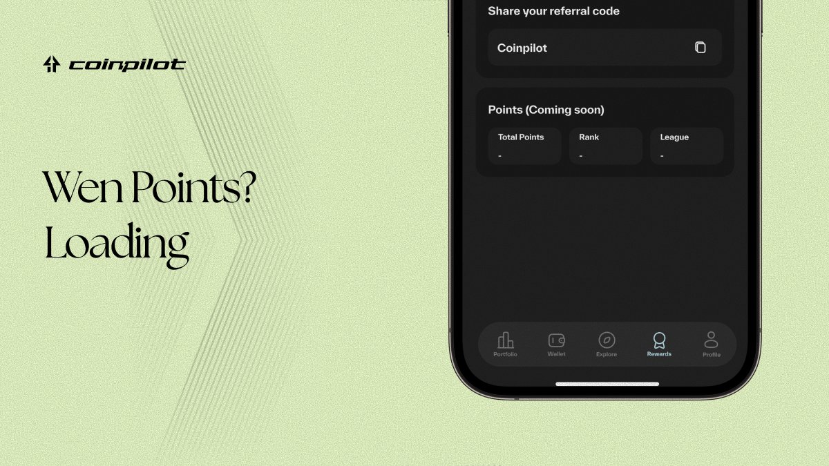Spotted something new in the app?
Yep, that Point page.
Be Real pilots to earn Points (for copy trading).

Why? Let’s just say they’re more than just a number.

Copy Smart. Copy trade at Coinpilot.