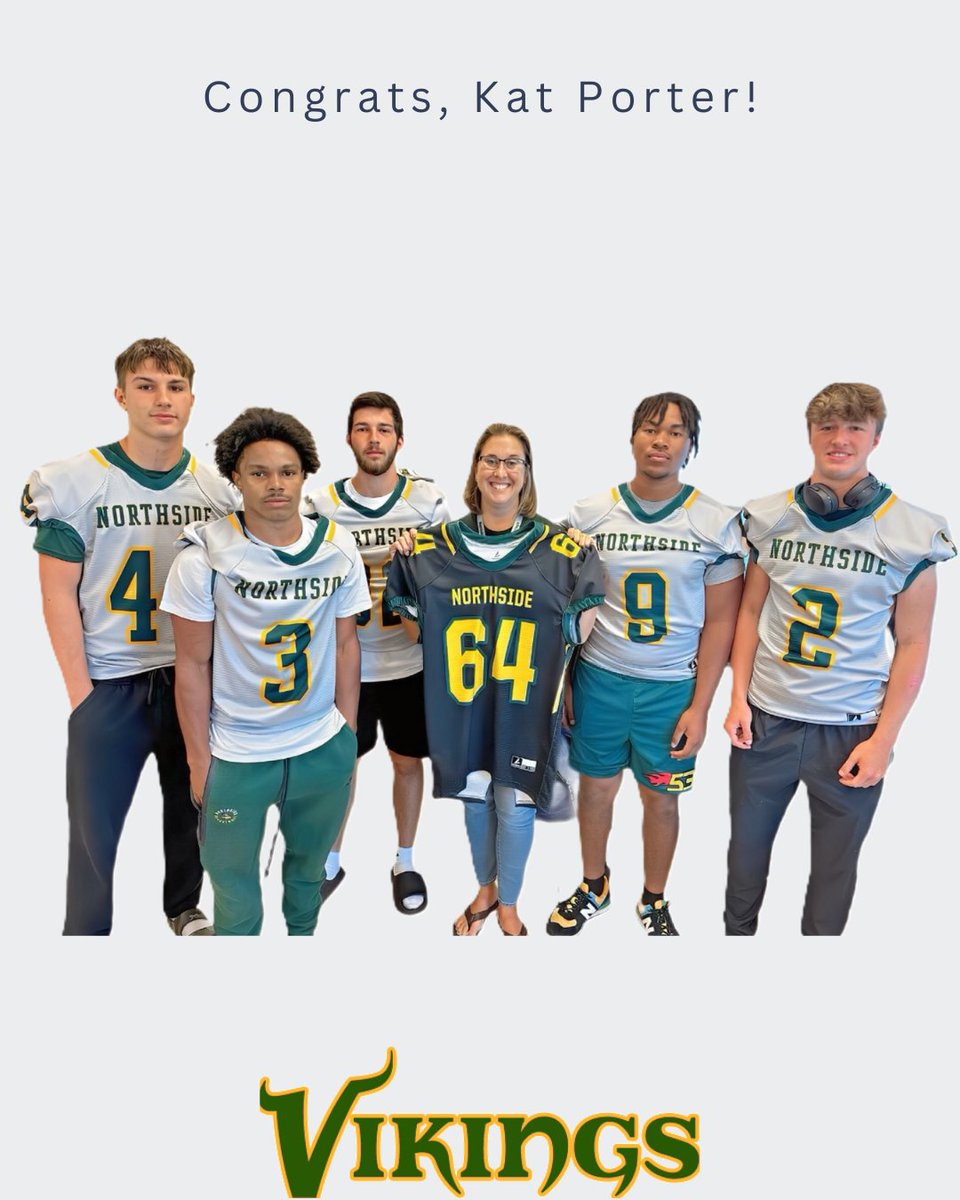 Each week, our football team selects and recognizes a staff member nominated and voted on by the players. This week, we’re proud to honor Mrs. Kat Porter, our Health and PE teacher.

Thank you, Mrs. Porter, for your dedication, care, and the positive impact!