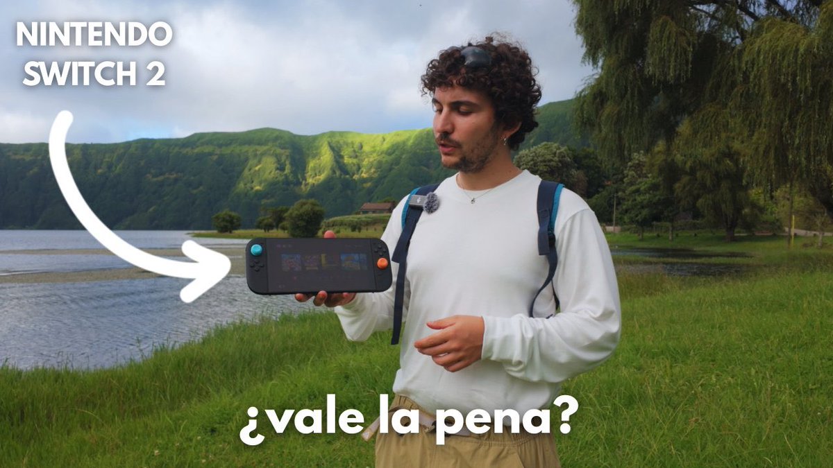 Llega el primer vídeo del canal.
En este caso, la review de la Nintendo Switch 2.

🔗 youtu.be/UCHQLft-kJE?si…

Lo grabé en Azores, con mucho cariño durante mis vacaciones.

Me inspiré en creadores como:
<a href="/victor_abarca/">Victor Abarca</a>
<a href="/geekdegafas/">Jose Morales Ros</a>
<a href="/TopesdGama/">Topes de Gama</a>
<a href="/MKBHD/">Marques Brownlee</a>
<a href="/Dave2D/">Dave Lee</a>

Espero que sea el