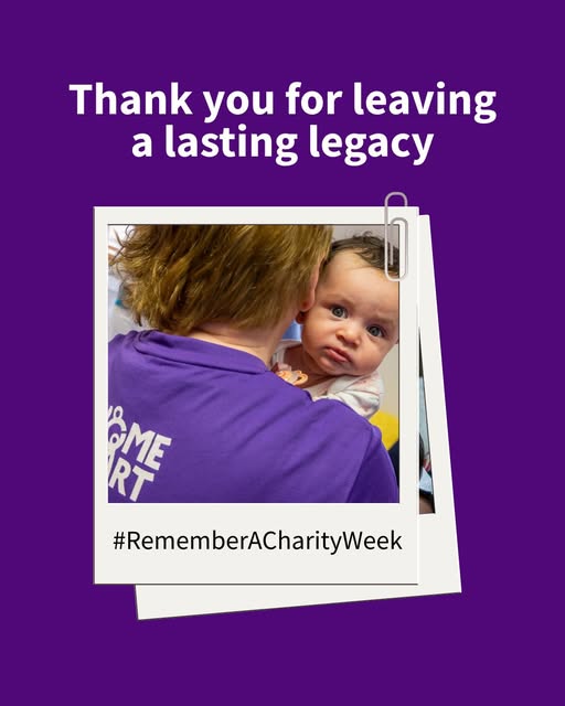 For Remember a Charity Week, we want to take a moment to say thank you to those who have left a gift in their Will, or held a collection as part of a funeral, to support our work 💜
homestarteemd.org.uk/contact-us/ 
#RememberACharityWeek #GiftsInWills #Wills #legacygiving