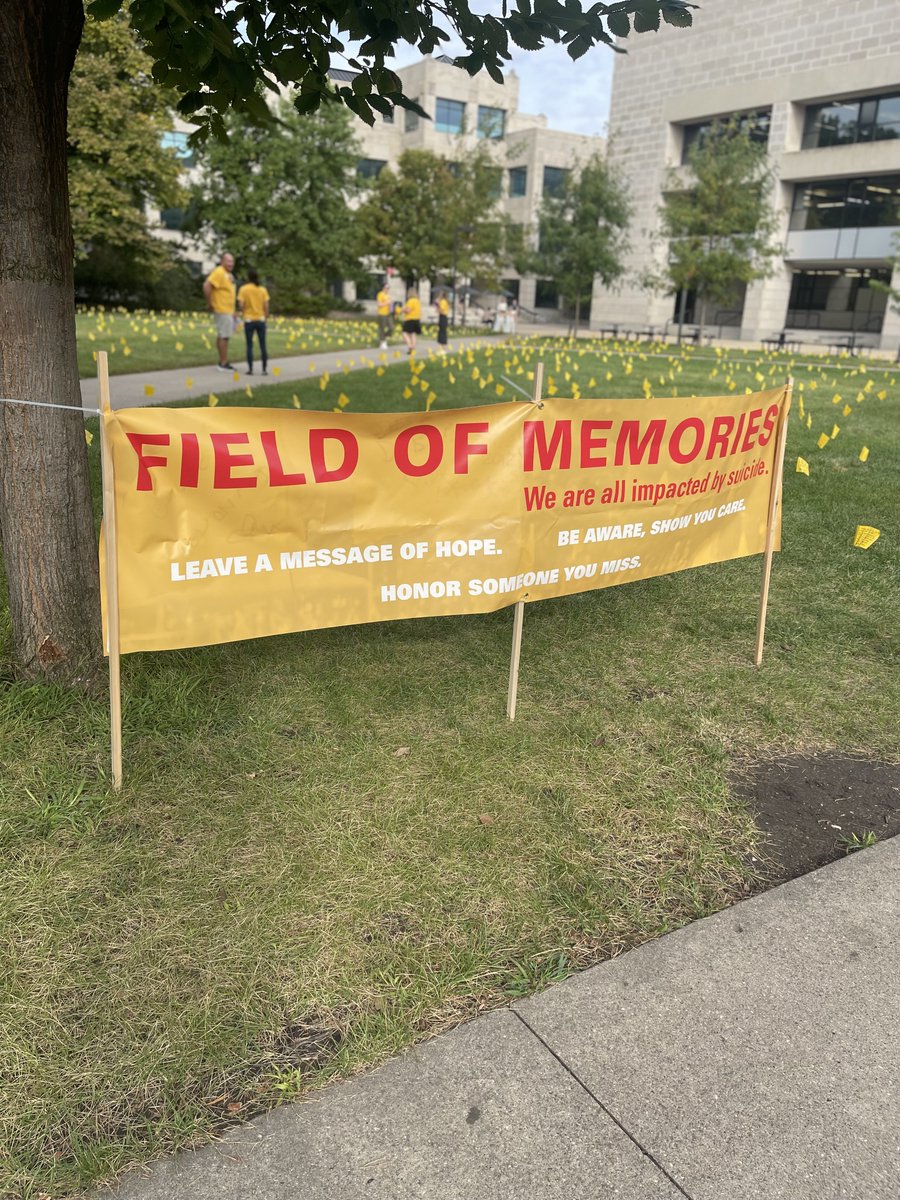 ISU_Library's tweet image. Field of Memories returns to the library quad hosted by Student Counseling Services. Fri, Sept. 12, 9 a.m.–3 p.m., south of Parks Library. Visit and, if you like, add a message of hope, memorial, or encouragement.