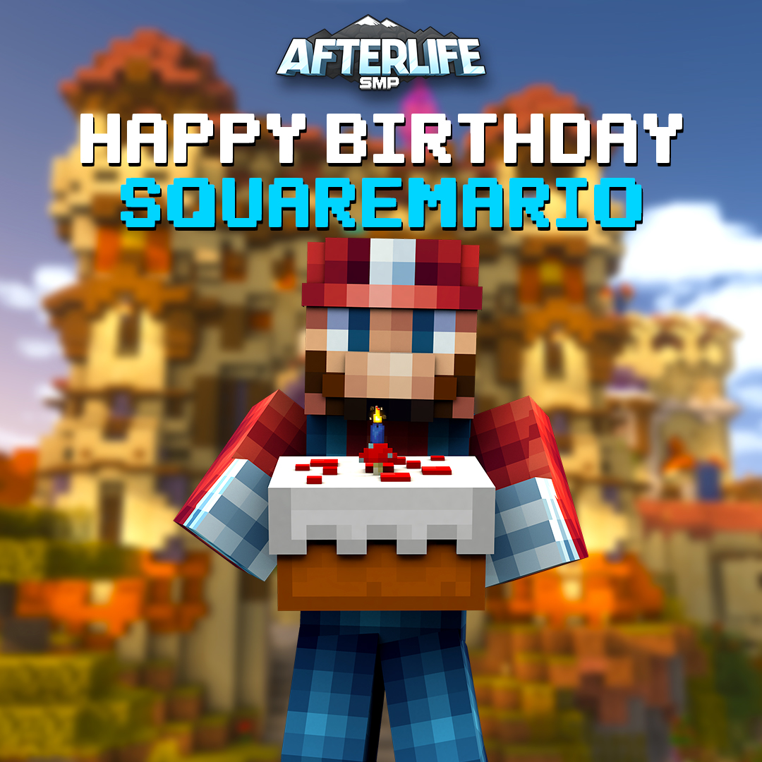 🍄 It’s-a birthday! 🎂
Join us in wishing <a href="/TryNewContent/">Square Mario</a> the happiest of birthdays! May your builds be epic and your inventory always full of cake. Happy Birthday! 🎉
#Minecraft #MinecraftSMP #HappyBirthday