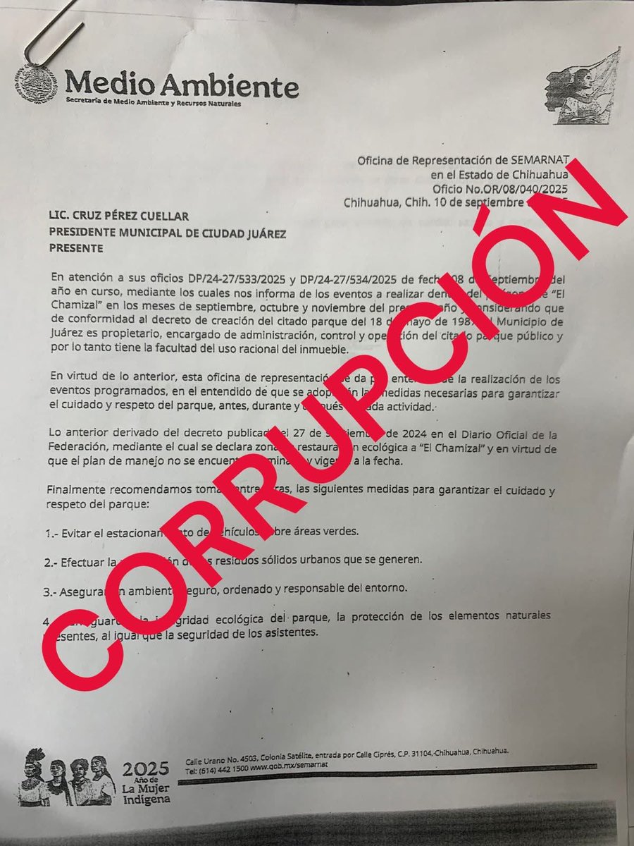 Maria Ruiz Varela M.Sc. (@mariaruizv) on Twitter photo Exigimos la destitución inmediata del representante de <a href="/SEMARNAT_mx/">SEMARNAT México</a> en el Estado de Chihuahua. Acaba de autorizar el ecocidio de la ardilla moteada en la zona de restauración ecológica de El Chamizal Ciudad Juárez, para permitir al alcalde de Morena y aliado de Monrreal, realizar Exigimos la destitución inmediata del representante de <a href="/SEMARNAT_mx/">SEMARNAT México</a> en el Estado de Chihuahua. Acaba de autorizar el ecocidio de la ardilla moteada en la zona de restauración ecológica de El Chamizal Ciudad Juárez, para permitir al alcalde de Morena y aliado de Monrreal, realizar