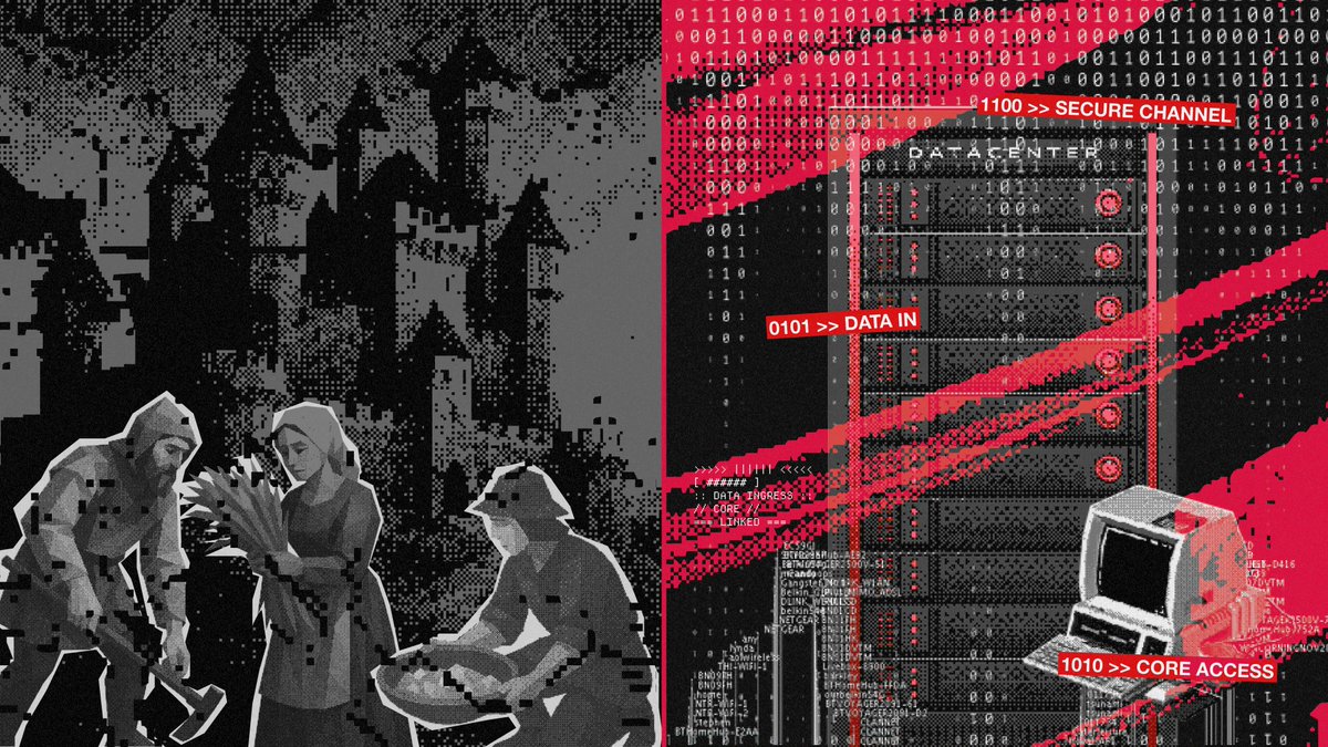 stone. soil. code.
all critical resources.
power has always belonged to those strong enough to seize control.

today, only one resource matters: data.