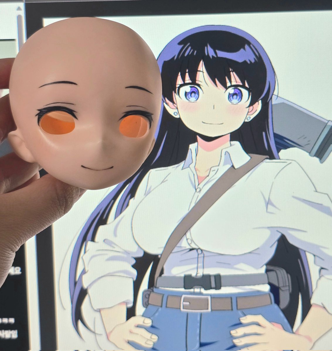 なぎさんのフェイス
メイクアップは難しい
#瑠璃の宝石 #ドール #IMOMODOLL