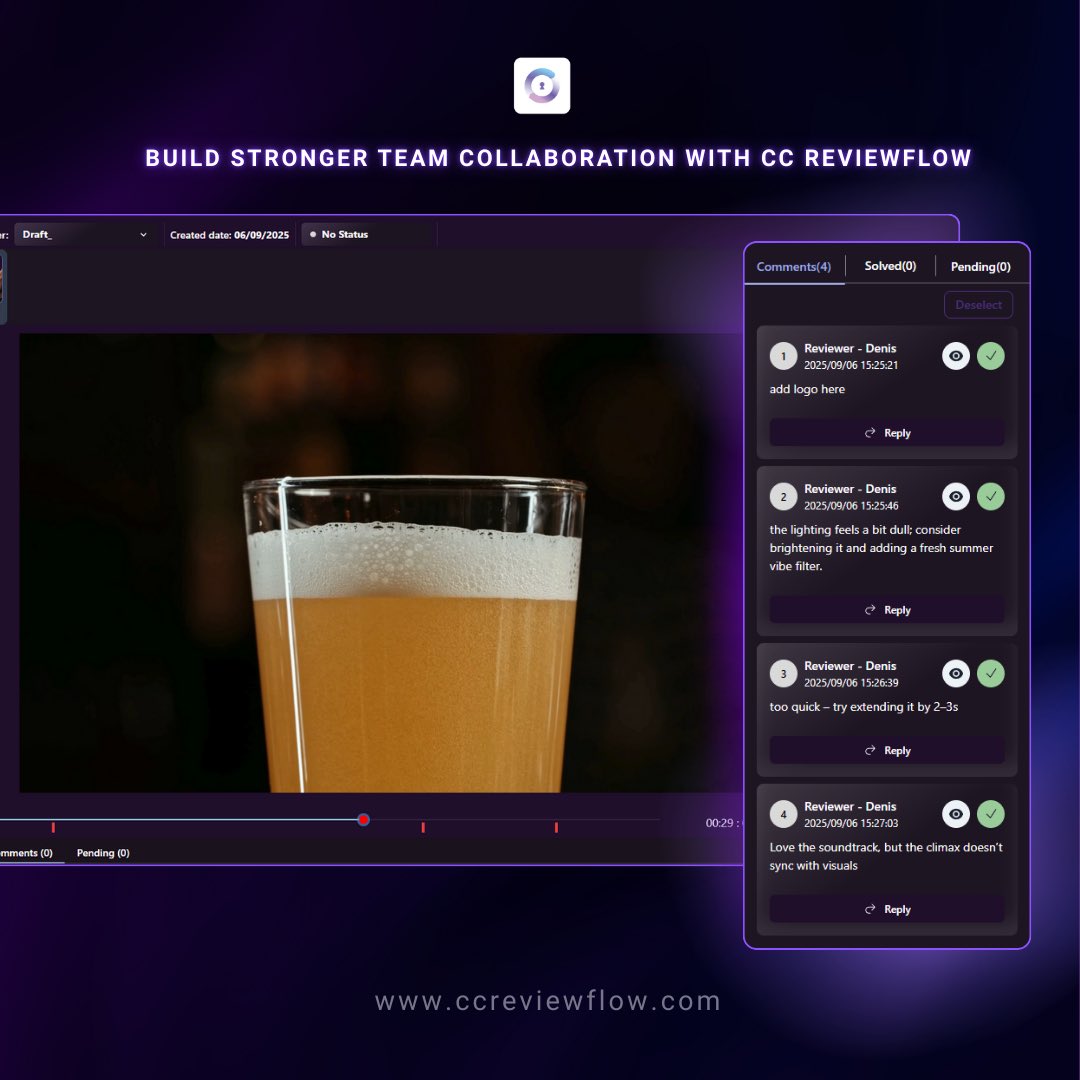 ccreviewflow's tweet image. Good Collaboration is a Critical Factor in the Creative Industry

Optimize teamwork, manage client feedback, and secure your workflow with CC ReviewFlow

Discover 5 proven ways to build stronger team collaboration: 

ccreviewflow.com/blogs/5-proven…

 #DesignProcess #CCReviewFlow