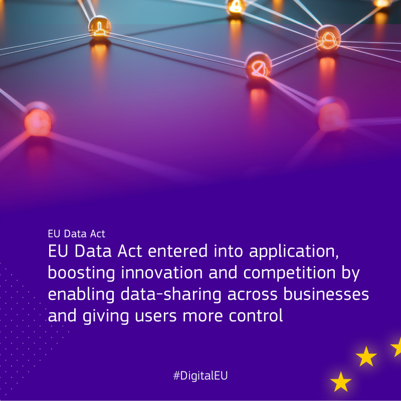 DigitalEU's tweet photo. Here's your weekly #DigitalDigest: 

🔹President of the EU Commission, @vonderleyen, delivered her State of the European Union speech

🔹 The EU and Brazil held their 3rd Cyber Dialogue

🔹 The EU Data Act started to apply, providing users with better control over their data