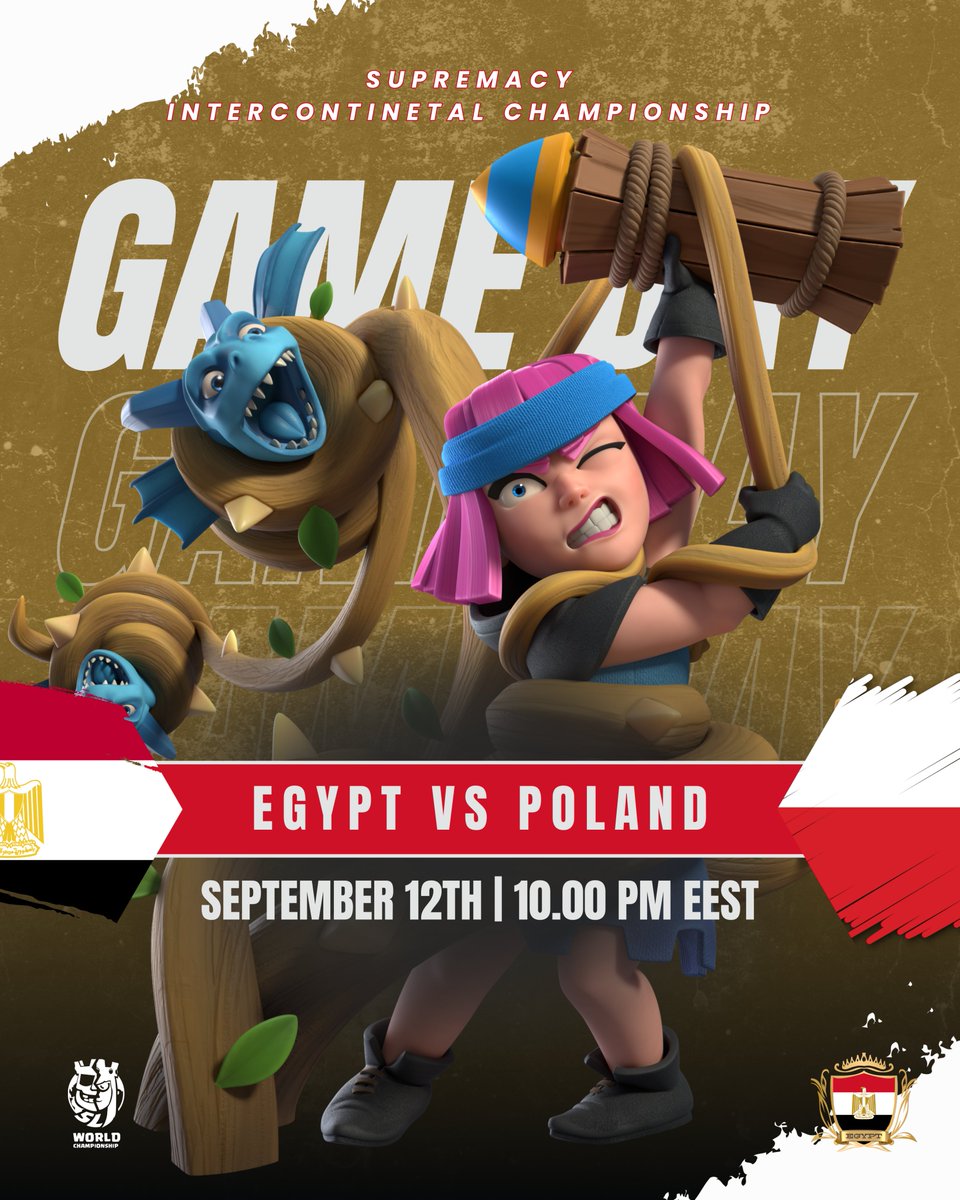 TeamEgyptGG's tweet image. ๐ @CR_Supremacy
๐ @TeamPolandCR
๐ Today
๐ 10.00pm EET (๐ช๐ฌ)
#WeAreEgypt