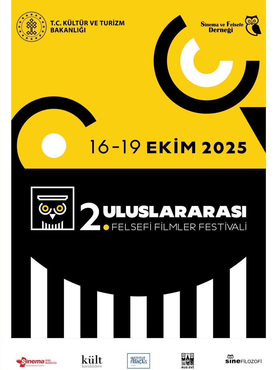 SineFilozofi Dergisi ve Sinema ve Felsefe Derneği iş birliğiyle, Kültür ve Turizm Bakanlığı’nın desteğiyle düzenlenen 2. Uluslararası Felsefi Filmler Festivali, 16-19 Ekim 2025 tarihlerinde Ankara Kült Kavaklıdere’de gerçekleştirilecek. Ayrıntılı program için bizi takipte kalın!