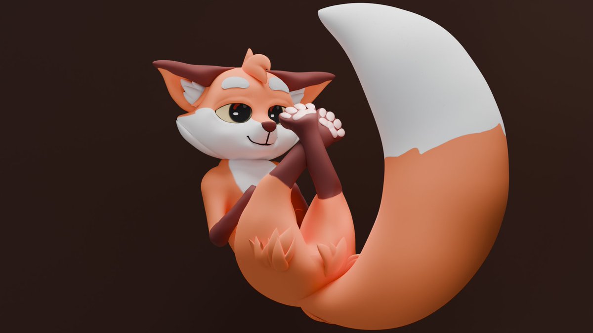 Murrocaa's tweet photo. Pappy for @qqushka1 
#3d #paws #b3d #fox https://t.co/Ahw0fERly6
